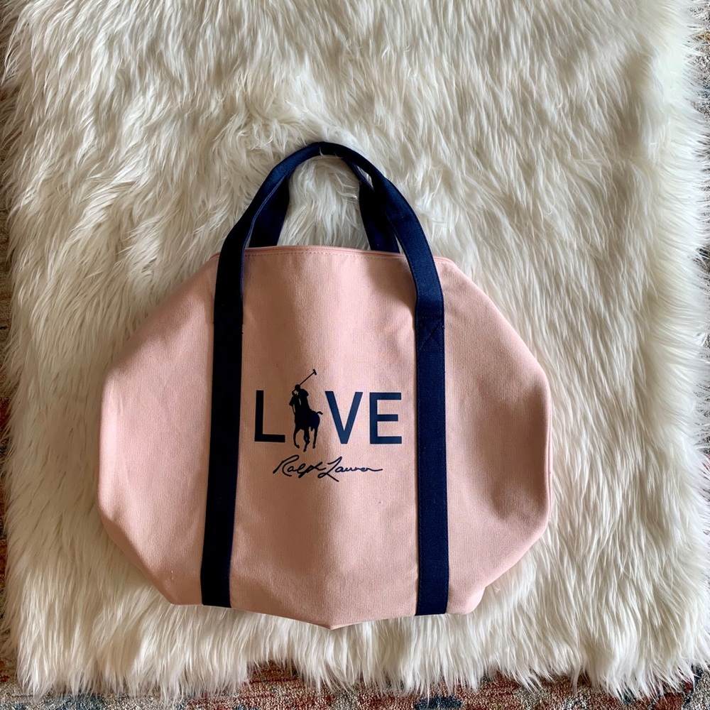 Ralph Lauren Pink Duffle Bag